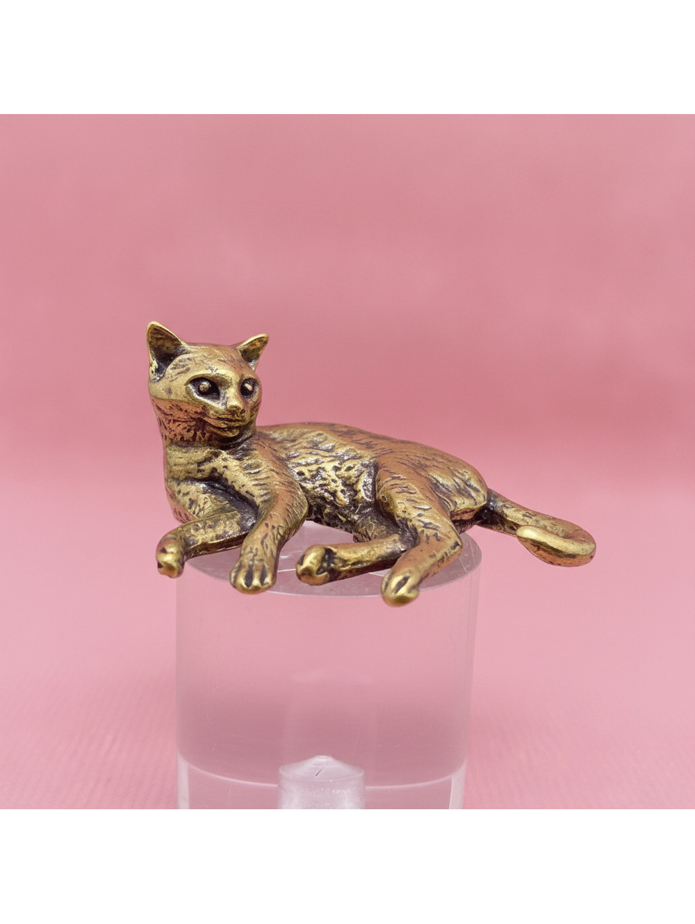 Brass Lazy Cat Crafts Decoration Desktop Ornaments
